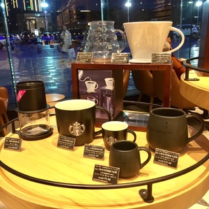 星巴克臻选店便携式黑色磨砂美式经典手冲咖啡杯轻奢水壶滤杯组合