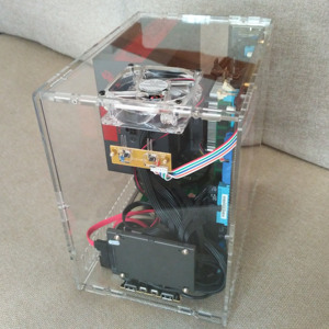 DIY 有机玻璃 亚克力水晶 个性化全透明机箱 立式M-ATX电脑主机箱