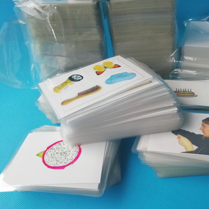 千字文打印塑封图片彩印过塑卡英语单词闪卡过胶教具塑封卡片定制