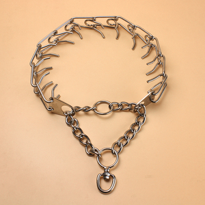 狗狗项圈颈圈中大型犬训犬用品金属p链项圈刺钉脖圈刺激链玩具