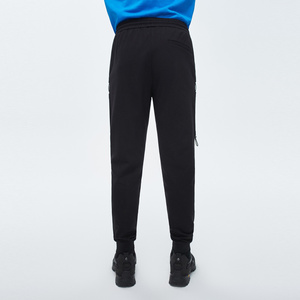 商场同款卡宾男装黑色针织裤3201152019简约胶印街头运动风束脚 j