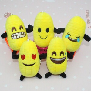 创意玉米公仔植物毛绒玩具小玉米挂件表情玉米钥匙扣玩偶包包挂饰