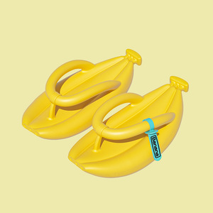 创意立体香蕉造型拖鞋 人字拖男女夏季外穿EVA踩蕉感室内浴室防滑