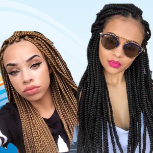 直销包邮非洲黑人假发女大辫子脏辫xpressionbraidsextensionhair