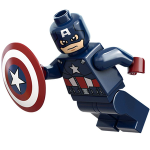 lego乐高 超级英雄 人仔 sh014 美国队长 含盾牌 6865 2012年版