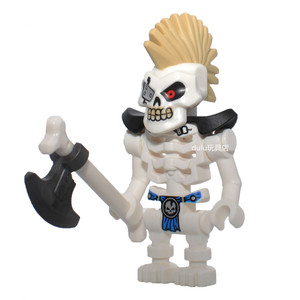 lego 乐高 幻影忍者 人仔 njo503 蓝色骷髅士兵 含武器 70665