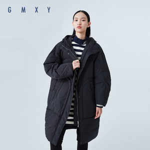 【礼遇价】古木夕羊gmxy羽绒服女2020年新款带帽茧型羽绒