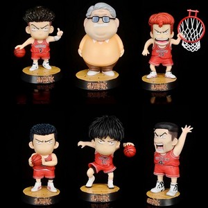 灌篮高手湘北五虎篮球队q版樱木花道流川枫手办模型摆件公仔新款