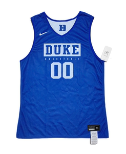 nike美版ncaa杜克大学速干双面穿00号篮球训练服背心蓝色球衣