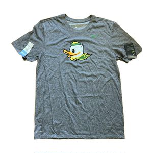nike美版ncaa俄勒冈鸭子队大logo速干短袖篮球训练休闲t恤