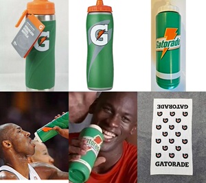 美版官方正品佳得乐nba同款双面篮球运动大毛巾运动水壶水杯