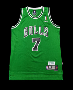 芝加哥公牛队2006年圣帕特里克节本戈登球迷版sw刺绣球衣