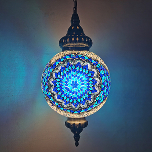 土耳其民族特色漫咖啡餐厅饭店过道走廊玄关波西米亚手工琉璃吊灯