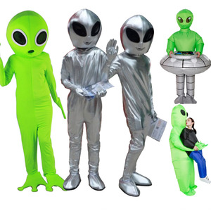 外星人太空服人偶服装行走卡通cos头套充气服玩偶火星人装扮衣服