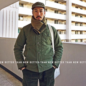 元年us navy usn a-2 a2甲板服非复刻美军公发deck jacket军版