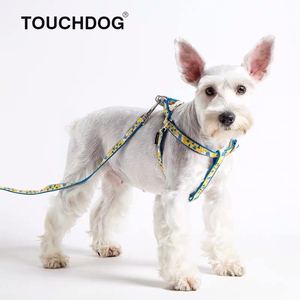 特价 Touchdog它它花色项圈胸背牵引绳套装