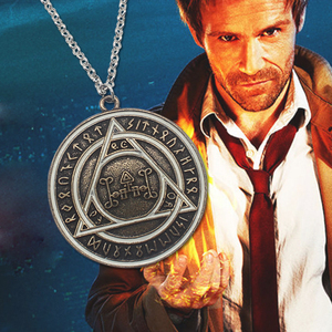 80欧美电影康斯坦丁同款项链男潮人个性复古街头吊牌项链吊坠毛衣链