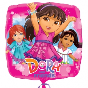 美国anagram铝膜气球 爱探险的朵拉dora 迪亚哥diego生日派对百日