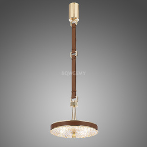 卢卡伊森灯饰/意式轻奢水晶皮革吊灯/轻奢皮革水晶灯/施菲洛灯饰