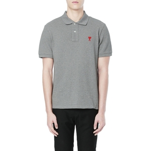 ami 休闲百搭经典红心logo短袖polo衫男21春夏小囧妹香港代购直邮