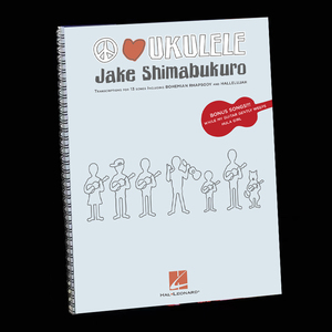 Jake Shimabukuro尤克里里爱与和平指弹曲乐谱集书杰克ukule+音视