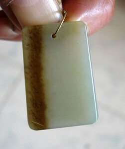 和田玉之源地新疆叶城玉天然玉石原石挂牌子吊件吊牌玉牌原料