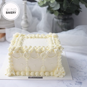 方形生日蛋糕动物