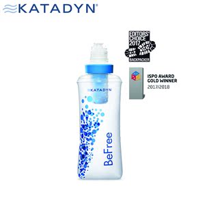 瑞士产katadyn康迪0.6L户外便携式旅行折叠直饮过滤净水瓶水袋器