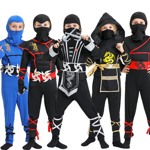 新款万圣节cosplay动漫服装少儿演出火影忍者衣服 武士服忍者服装