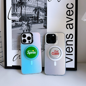 MagSafe磁吸支架泡泡骚啪嗒苹果手机支架可乐雪碧芬达瓶盖小红书