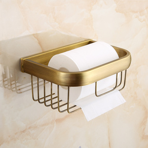 仿古纸巾架全铜方舟纸巾篮厕纸厕所洗手间浴室手纸卷纸盒卫生纸盒