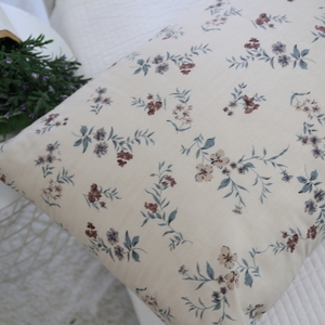 纯棉床品布料复古做旧深色底色花枝田园美式床单被罩枕套面料布料