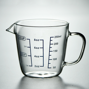 量杯玻璃量水杯儿童刻度杯杯子/刻度水杯/带刻度水壶牛奶杯500ml