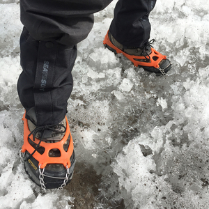 户外冰爪防滑鞋套 冬季8齿冰爪登山防滑雪爪雪地冰爪攀冰一双均码