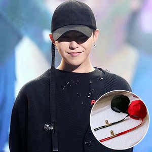 帽子女韩版gd权志龙同款夹子超长调节带子棒球帽情侣弯檐鸭舌帽