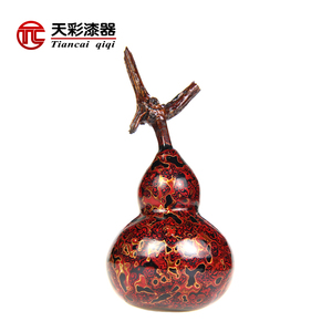 天彩漆器大漆小葫芦漆艺手把件挂件文玩工艺品镇宅祛邪纯手工制作