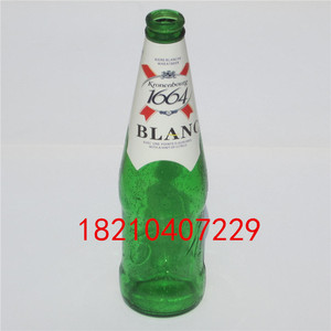 电影玻璃拍摄仿真道具酒瓶易碎砸头糖胶糖化酒瓶表演1664啤酒瓶