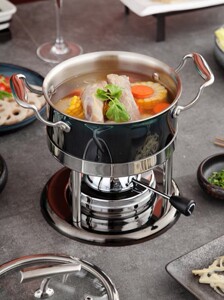 国际ce认证燃气小火锅炉单人小火锅锅具瓦斯不锈钢304食品级充气