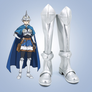 黑色五叶草 夏洛特洛兹莱伊cos鞋定制 游戏动漫cosplay女靴图定做