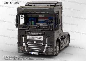 乐高科技 MOC零件包 DAF XF 460 卡车 拖头 重卡 遥控模型 可改色