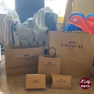 coach蔻驰奥特莱斯版简易包装礼品袋纸袋纸盒/随包发/单拍不发