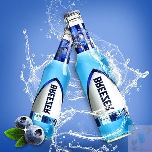 275ml*24瓶洋酒预调鸡尾酒果酒蓝梅味鸡尾酒预调酒冰锐breezer