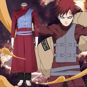 日本动漫cosplay服装儿童火影忍者衣服我爱罗cos服男童全套现货