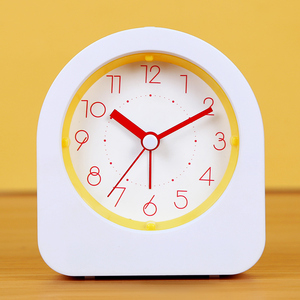 简约小闹钟桌面时钟静音男孩学生用女孩专用儿童台式起床神器钟表