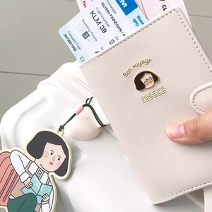 韩国JAM studio可爱情侣旅行护照夹卡套登机牌机票收纳证件包男女