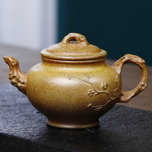 24:00宜兴紫砂茶壶名家纯手工黄金段古法柴烧@报春320cc一元