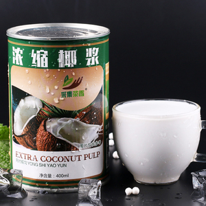 400ml浓缩椰浆 生榨椰子汁饮料 椰汁西米露原料 用于美食火锅调味