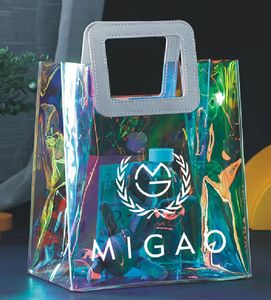 定制透明手提袋幼儿园毕业手提袋订做无纺布图案logo环保袋礼品袋