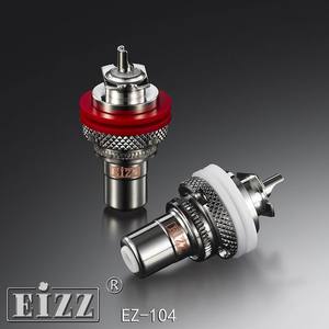 EIZZ 定制 碲铜+磷铜镀金（无磁）再镀铑  EZ-104 RCA 信号座