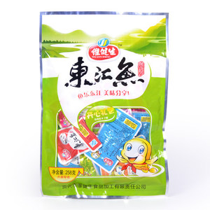 湖南特产 维健生 258g开心礼包东江鱼 综合口味休闲零食 2包包邮